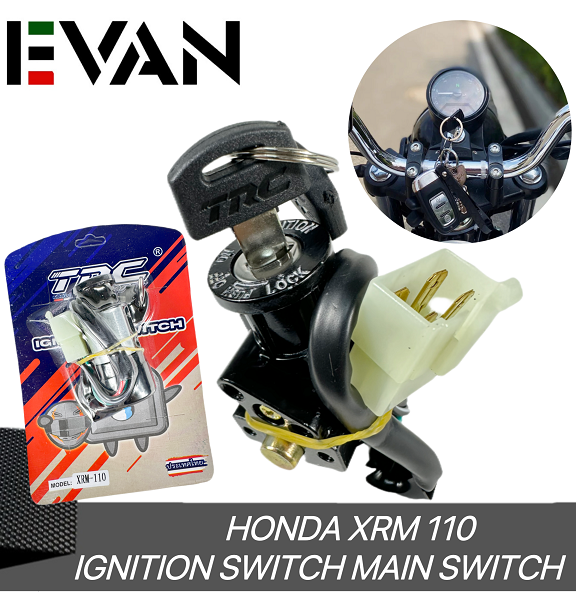 1 SET IGNITION SWITCH FOR HONDA XRM 110 MAIN SWITCH MOTORCYCLE 9011