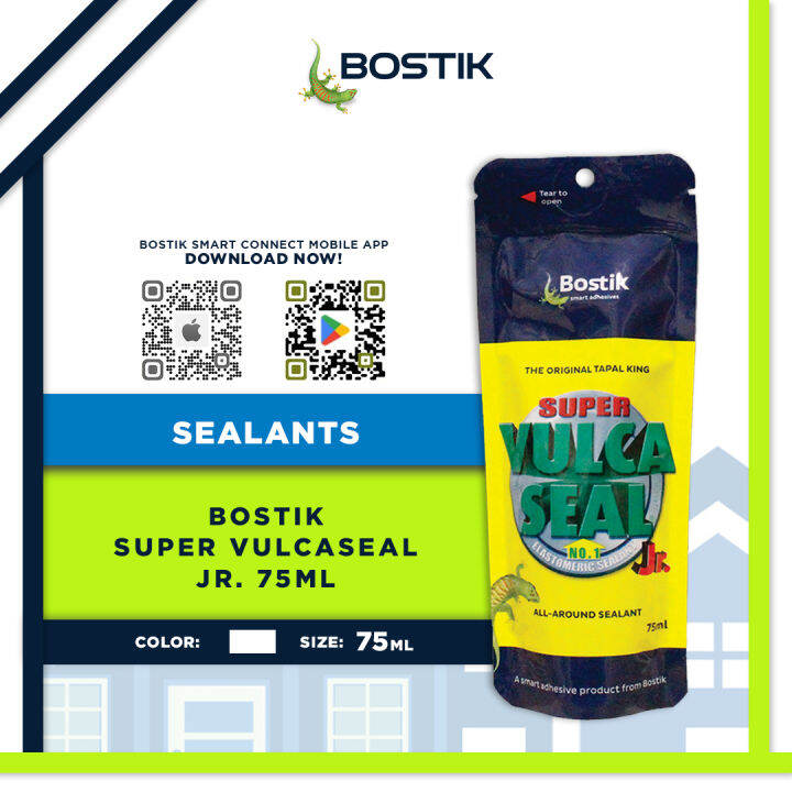 BOSTIK Vulcaseal Elastomeric Waterproofing Sealant 75ml JR Pouch