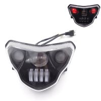 1 Pcs Motorcycle LED Headlights LED Head Light Lamp Assembly with Devil Eyes Assembly Kit for BMW G310GS G310R G 310 GS R 310GS 2016-2021 White