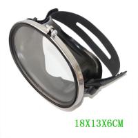 Large Frame Waterproof Tempered Glass Stainless Steel Diving Goggles For Fisherman Swimming Goggles Snorkeling Equipment Mask Goggles