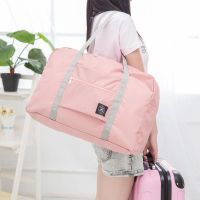 【LZ】♈﹍  Sacos De Viagem Dobráveis Para Mulheres Mala De Armazenamento De Roupas Bolsas De Estoque Impermeável Organizador De Bagagem Mala