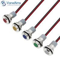 VaneAims Metal Signal Light FXB14F-LED Small Power Indicator Lamp waterproof IP67 12V 24V 220V Red Green，Yellow，White 14MM