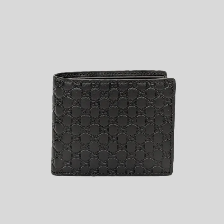 Gucci Men's Black Microguccissima GG Logo Leather Bifold Wallet 260987 |  Lazada Singapore