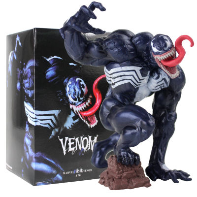 อะนิเมะ Marvel Avenger Venom ตุ๊กตาขยับแขนขาได้สีดำ Spidermans ของเล่นโมเดลสะสมตุ๊กตาของขวัญวันเกิดสำหรับเด็ก