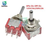 MTS-223 Self-resetting Toggle Switch 6pin On-Off-On 13*11.6MM Silver Contact 6P 125V 5A 250V 2A Power Toggle Switches Electrical Circuitry  Parts