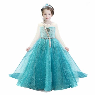 Fancy Dress For Girls Cosplay Dresses Princess Costumes For Girls Costume Carnival Vestido Infantil Role Congelados Fille