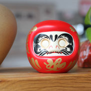4 inch gốm sứ Nhật bản búp bê Daruma con mèo may mắn Fortune trang trí hộp