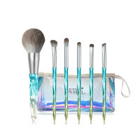 Crystal Foundation Powder Make Up Brushes Set with Bag Eye Shadow Lash Highlighter Brush Blush Womens Chinese Cosmetics Tools