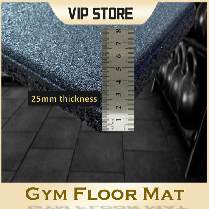 VIP [25MM LAMINATED] GYM MATS/ SMOOTH SURFACE RUBBER MATS/ LAMINATED GYM FLOOR/ HEAVY DUTY