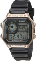 Casio Mens 10-Year Battery Japanese Quartz Watch with Resin Strap, Black, 21 (Model: AE-1200WH-5AVCF)