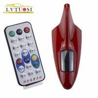 LVTUSI 10 Led Type Auto Car Solar Powered LED Flashing Shark Fin Warning Tail Lights Controller Universal Aerial Antenna CB