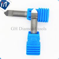 【DT】hot！ engraving bit stone tools 6 mm shank cnc end Milling Cutter marble PCD engraver Hard Granite lettering Carving