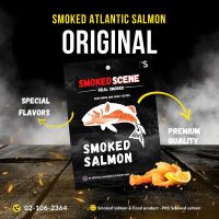 ( ส่งฟรี ) 100G/PACK แซลมอนรมควัน แบบสไลซ์ Smoked Salmon 100g