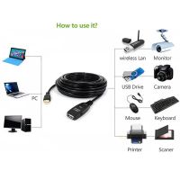 สายต่อขยาย Usb 30ม. 5ม. 10ม. 15ม. 20ม. USB 2.0กับเพาเวอร์ส่วนขยายอะแดปเตอร์พอร์ต Usb สัญญาณบูสเตอร์สำหรับกล่องทีวีฮาร์ดดิสก์เว็บคอม