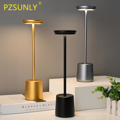 PZSUNLY LED Table Lamps Type-c Rechargeable 4400mA for Restaurant Bar Atmosphere Table Lamp Stepless Dimming Touch Table Lamp