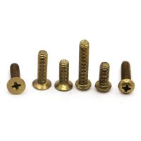 5-50pcs M2 M2.5 M3 M4 M5 M6 GB819 Cross Pan Head Copper Solid Brass Screws Phillips Countersunk Flat Head Machine Screw Bolt