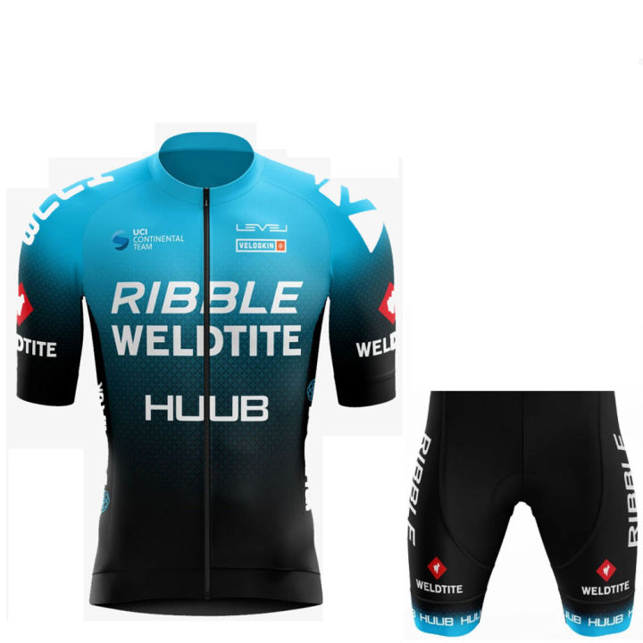 2021HUUB Team Cycling Jersey Set 2021 Man Summer MTB Race Cycling Clothing Short Sleeve Ropa Ciclismo Outdoor Riding Bike Uniform