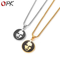 Stall Supply Fashion Personality Portrait Titanium Steel Necklace Hip-Hop Hipster Mens Mask Men Tag Ornament