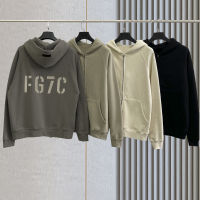 Oversized New Mens Essentials Zipper Hoodie 1:1 Sweatshirt Fashion FG7C Printing 100 Cotton Hip Hop Uni Loose Coat