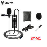 BOYA BY-M1DM Lavalier Lapel Condenser ไมโครโฟนคู่3.5Mm DSLR Smartphone-ลดล้างสต๊อก!