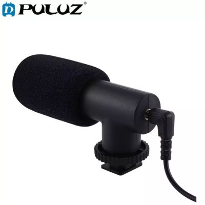 PULUZ 3.5mm Audio Stereo Filmmaking Recoding Photography Interview Microphone for Vlogging Video DSLR &amp;DV For Phone