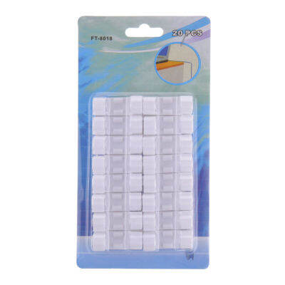 BOKALI 20Pcs Self Adhesive สายไฟฟ้าสายแคลมป์ยึด Finisher Organizer