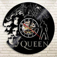 Classic Vintage Vinyl Record Wall Clock Queen Music Rock Band Vinyl Wall Art Decor 12 Inch Creative Wall Watch Birthday Gifts