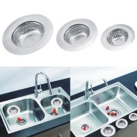 2PCS Kitchen Sink Filter Stainless Steel Mesh Strainer Wash Basin Drain Hole Trap Hair Catcher Stopper for Bathroom Accessories