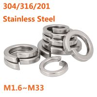 ❖ 316/ 304/201 Stainless Steel M1.6 M2 M2.5 M3.5 M4 M5M6 M8M10 M12M14M16M18M20 M22 M24-M33 Spring Washer Split Lock Elastic Gasket