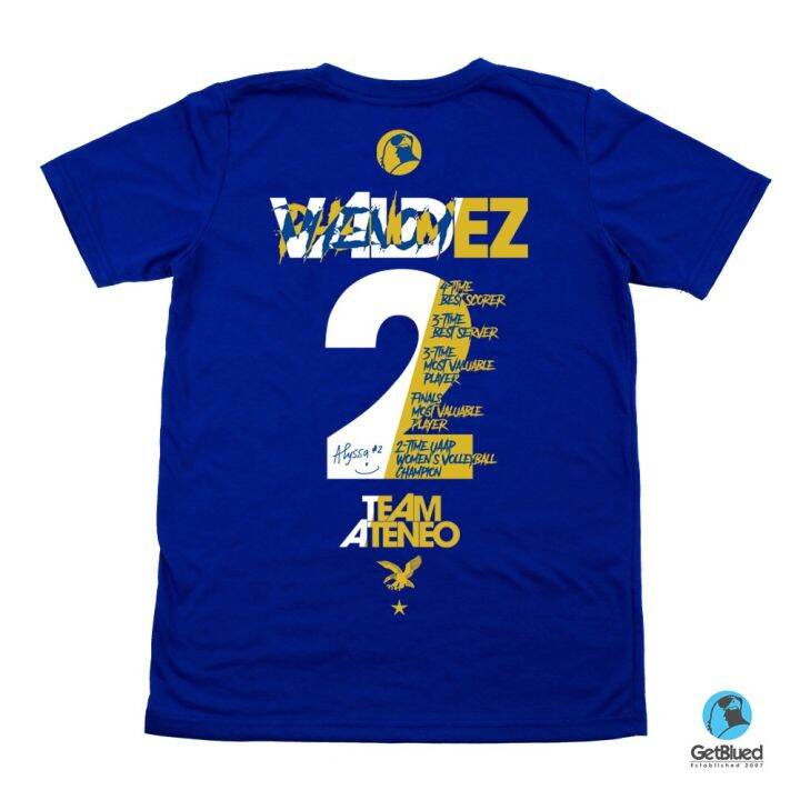 GetBlued Ateneo Volleyball Legend Series Alyssa Valdez 2 Shirt Jersey
