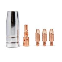 TB25 MB25 25AK TB MB 25 Nozzle Contact Tip Holder M6x28 Metric M6 Thread Length 28mm Mig Gun Welding Torch Part Consumables Welding Tools