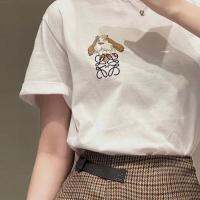 เสื้อยืดแขนสั้นลายปราสาทเคลื่อนไหวของ Luo Hayao Miyazaki Yin Yin Pog เสื้อยืดคู่