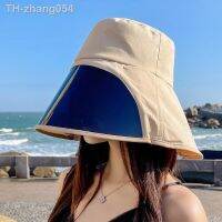 2023 New Womens Summer Sun Protection Hat UV Protection Mask Face Shade Fisherman Hat Big Brim with Lens Versatile Sun Hat