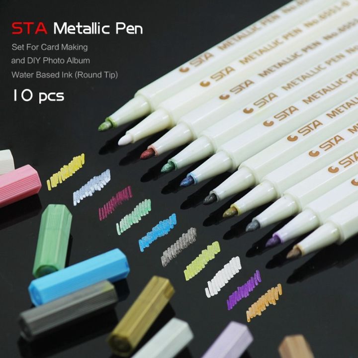 10-pcs-sta-colour-metallic-maker-pens-colour-pen-for-scrapbooking-gabarit