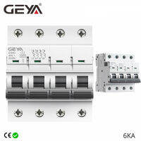 GEYA GYM9 4ขั้วโลก6KA ทำลายความจุ MCB ราง Din มินิตัดวงจร6A-63A AC ประเภทโรงงานผู้ผลิตโดยตรง