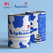 Combo 5 Lon sữa Đặc Có Đường Premium Alphana Lon 500g Giàu Protein Vitamin
