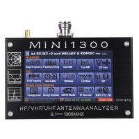 0.1-1300MHz Hf/vhf/uhf ANT SWR Antena เครื่องทดสอบเครื่องวิเคราะห์4.3 Inci LCD