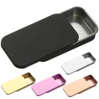 ⊕▥♤ Mini Metal Tin Box Bins Jar Rectangle Empty Iron Case Portable Small Lipstick Cream Storage Home Daily Eyebrow Soap Organizer