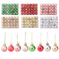 Christmas Balls Xmas Ornaments Hanging Pendant 24Pcs 3cm Ball New Year Christmas Tree Decorations Christmas Decorations for Home