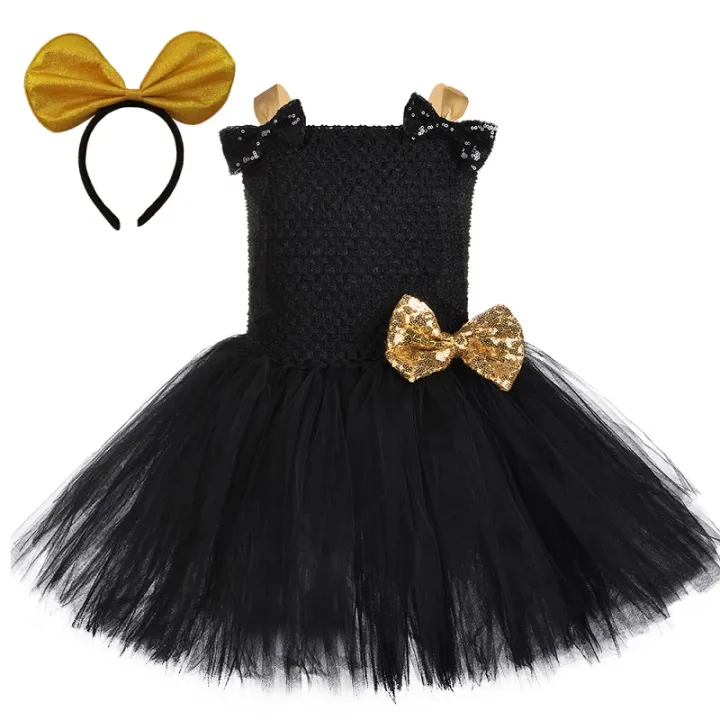Lol Costume for Kids Girls Birthday Party Tutu Dress Black Children