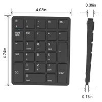 Wireless Number Pads Portable 26 Keys Numeric Keypad for Laptop, PC, Desktop, Notebook