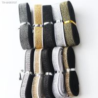 ☂✳☸ 1M Gold Wire and Silver Wire Flat Elastic Band Gold Silver Elastic Sewing Rubber Band Diy Clothing Belt Jewelry Sewing Accessori