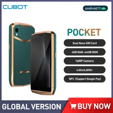 Cubot Pocket 3, 4.5-Inch Mini Smartphone, Helio G85,Octa-Core, NFC, 4GB  RAM, 64GB ROM, 3000mAh, 20MP Camera, Dual SIM 4G Phone