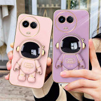 เคสมือจับสำหรับโทรศัพท์มือถือนักบินอวกาศสำหรับ Realme 11 5G เคส TPU นุ่มโลหะด้วยไฟฟ้าสุดหรู + ตัวยึด