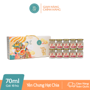 Hộp 10 hũ Yến chưng Hạt Chia YẾN THỊ 70ml 70ml x 10