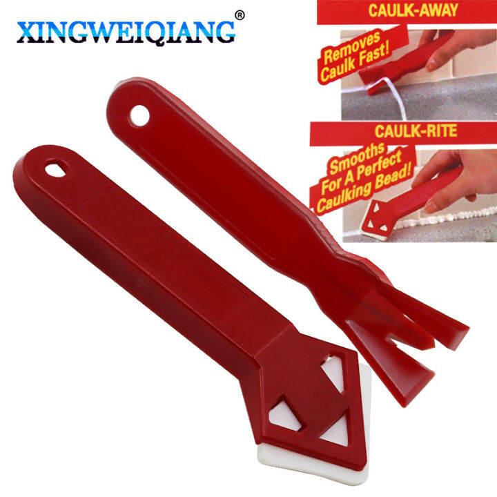 2pc/set Caulk Away Remover Sealant Angle Scraper Silicone Glass Grout