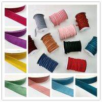 3--5yards 6mm-38mm Colour Single Face Line Polyester  Velvet Ribbon for Bowknot Christmas Ribbon Party Decorations Gift Wrapping  Bags