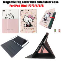 แท็บเล็ต PC เคสหนังลายการ์ตูนน่ารักสำหรับ iPad Mini 1 2 3 4 5 6 Mini 4 Mini 4 5 Mini 6 Casing Tablet 7.9 8.3 เคสหนังเคสแบบพับปิดได้