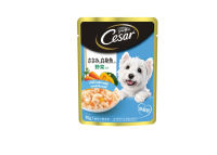 Cesar Pouch Chicken Suri &amp; Vegetable ซีซาร์ เพาช์ รสไก่พร้อมชูริมิและผักในเจลลี่6 ซอง