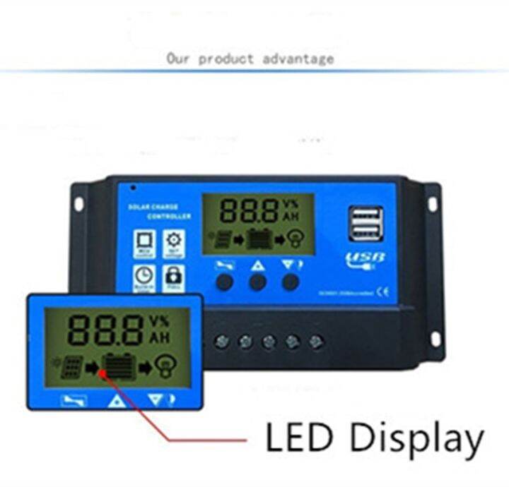 high quality PWM 10/20/30/40/50A Dual USB Solar Panel batteyy Regulator ...